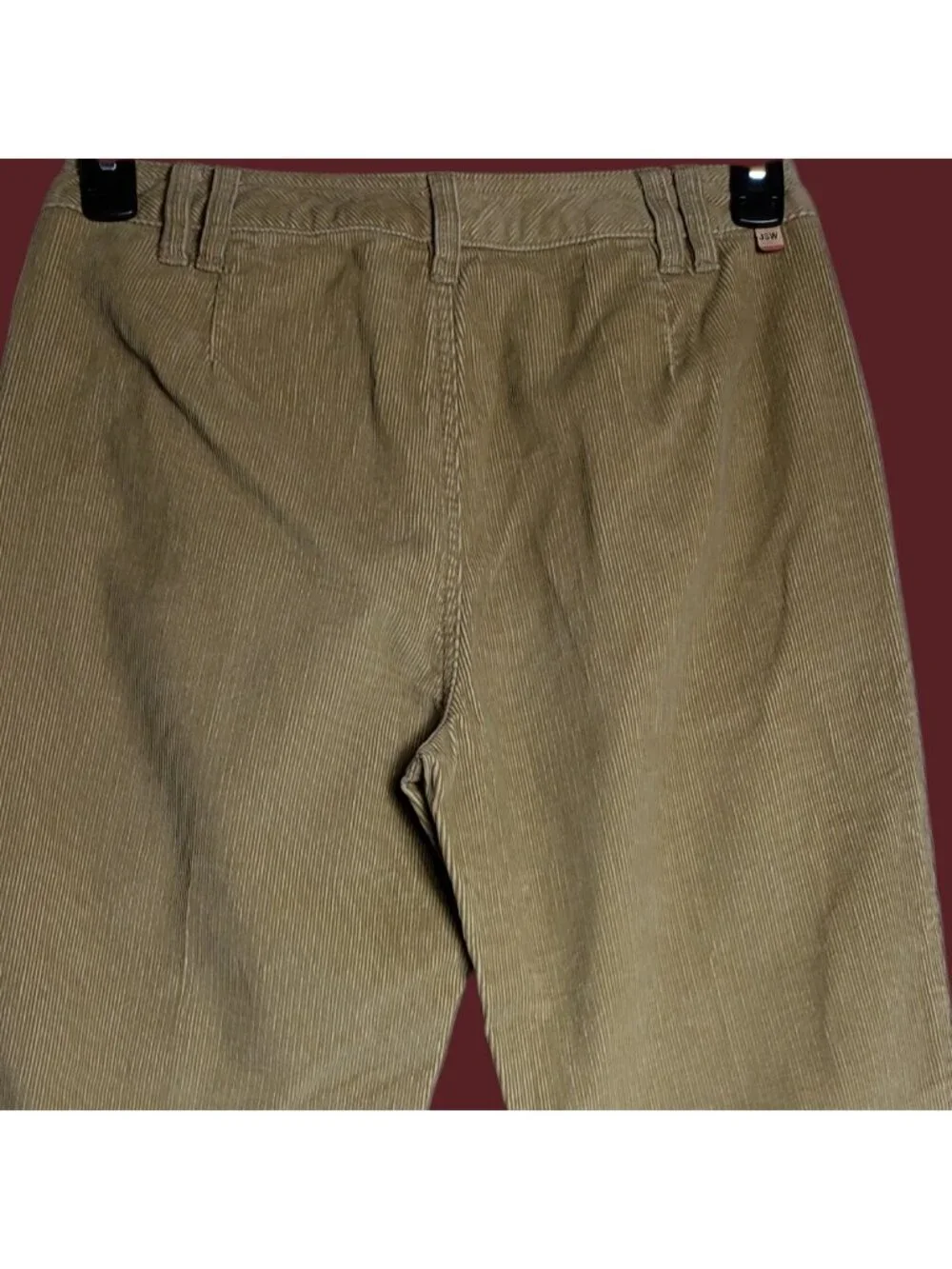 Jeanswest Corduroy Straight-Leg Women Pants With Pockets khaki Size 11 b
